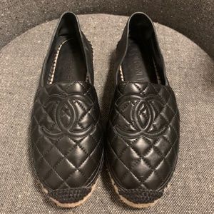 CHANEL Biarritz Quilted Espadrille - 39